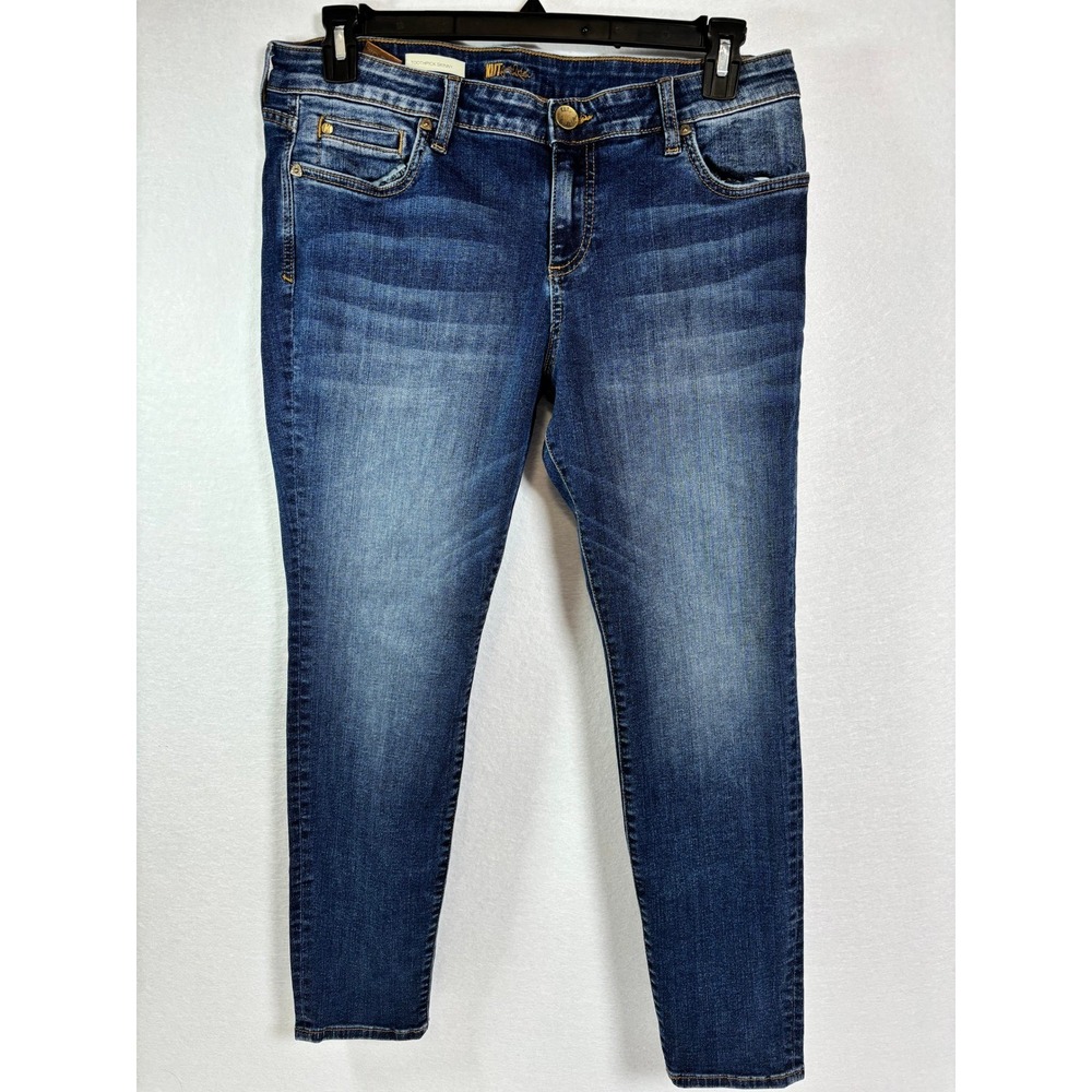 KUT from the Kloth Toothpick Skinny Jeans Blue Denim Petite 14P RN 58539
